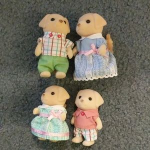 Calico Critters Golden Retriever Family